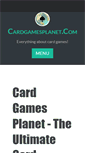 Mobile Screenshot of cardgamesplanet.com